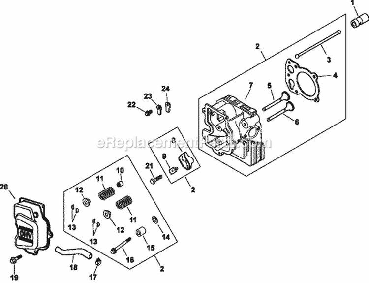 Page I Diagram and Parts List for  Kohler Engine