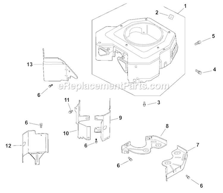 Page B Diagram and Parts List for  Kohler Engine
