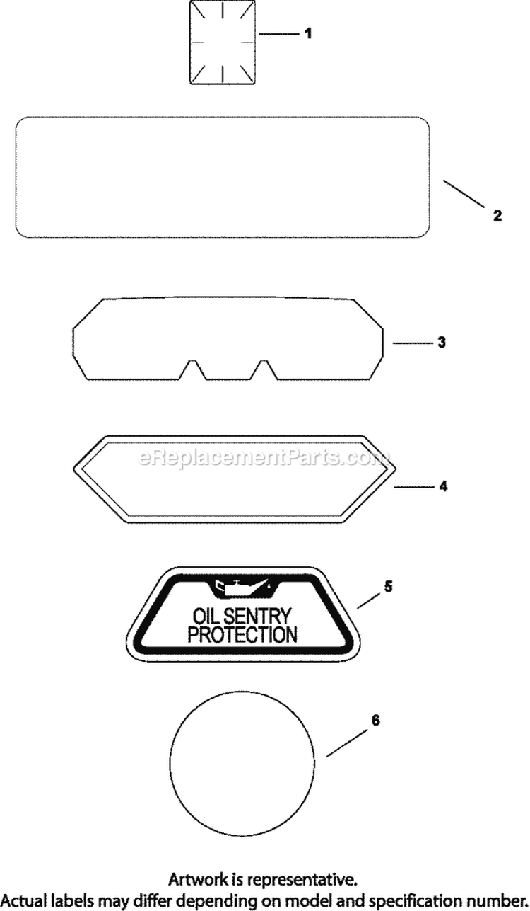 Page E Diagram and Parts List for  Kohler Engine