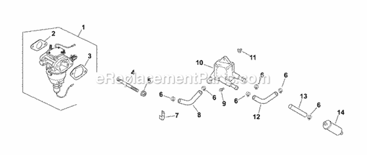 Page I Diagram and Parts List for  Kohler Engine