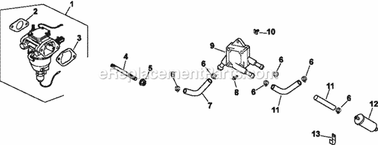 Page I Diagram and Parts List for  Kohler Engine