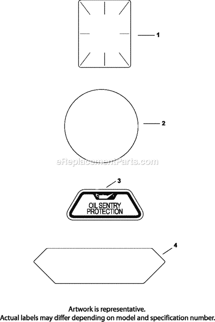 Page E Diagram and Parts List for  Kohler Engine