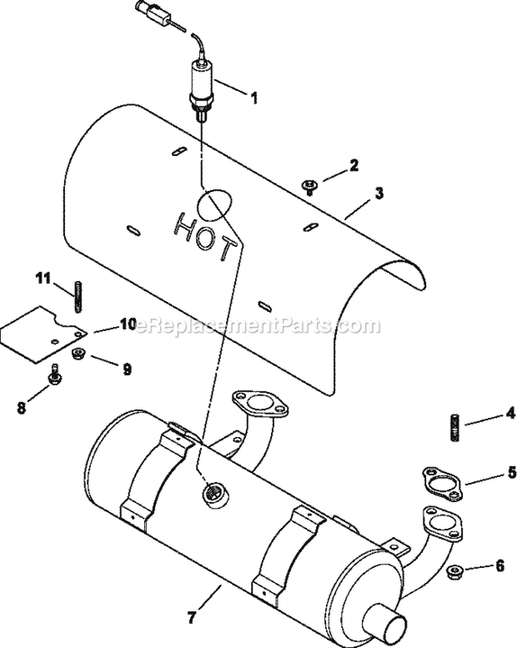 Page G Diagram and Parts List for  Kohler Engine