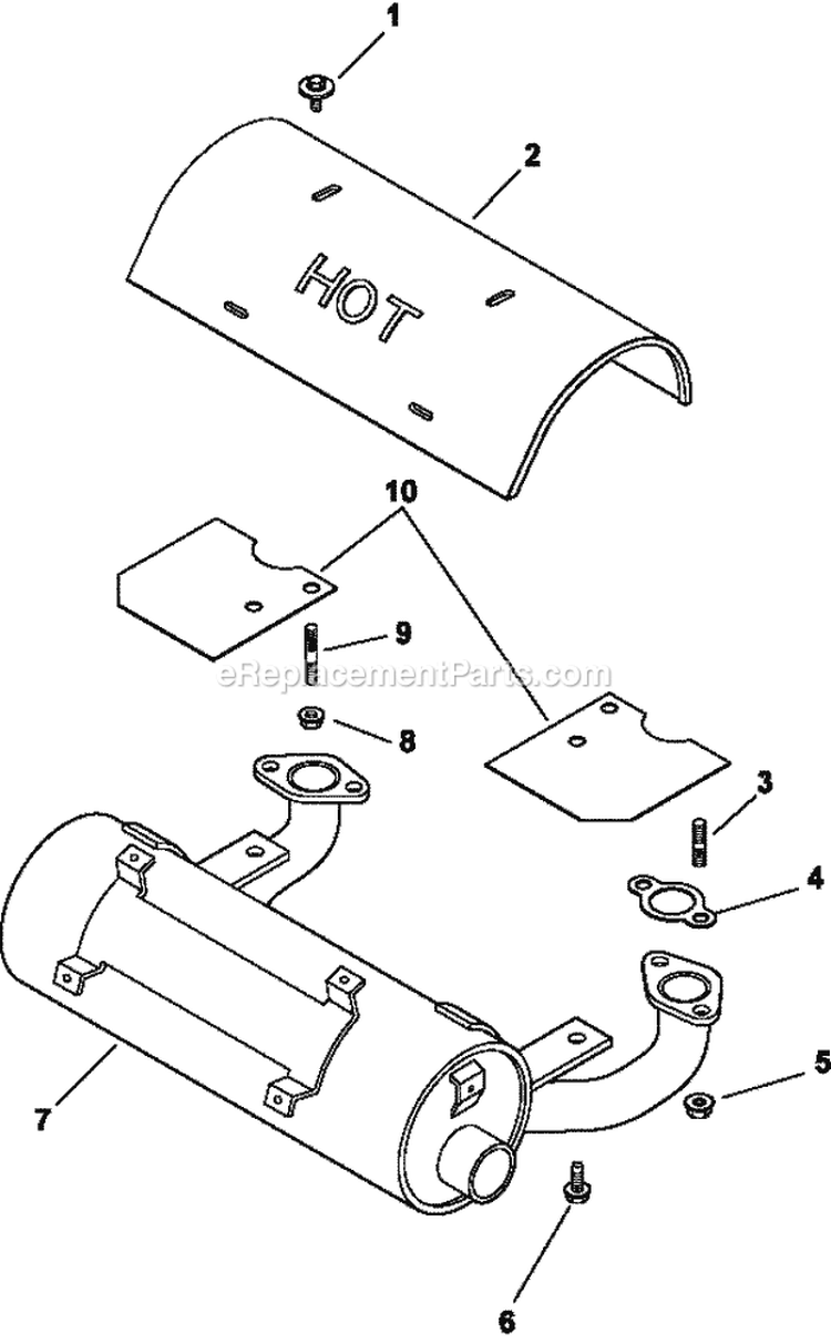 Page G Diagram and Parts List for  Kohler Engine
