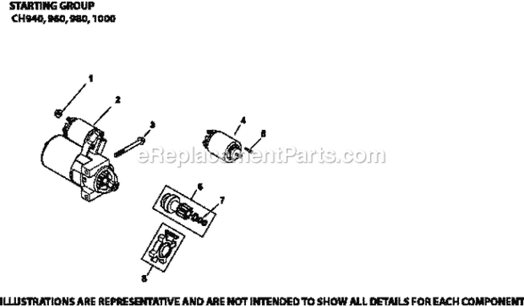 Page L Diagram and Parts List for  Kohler Engine