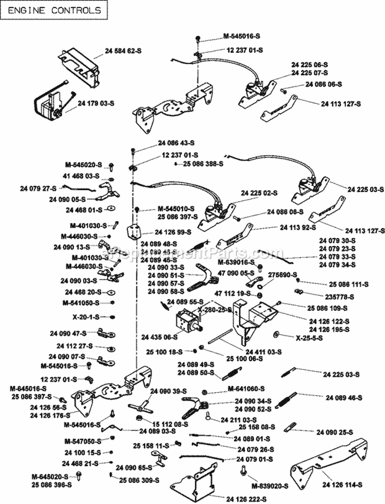 Page F Diagram and Parts List for  Kohler Engine