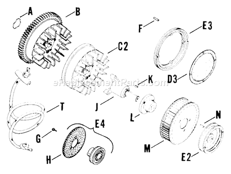 Page N Diagram and Parts List for  Kohler Generator