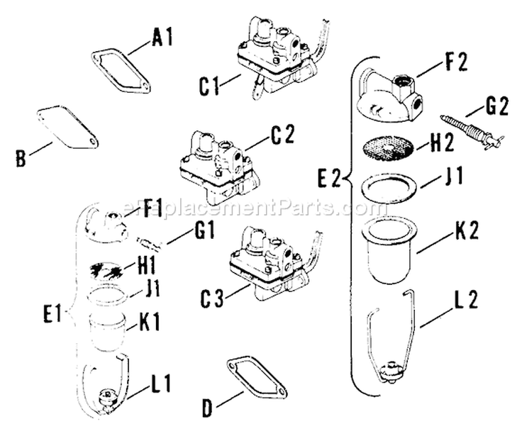 Page N Diagram and Parts List for  Kohler Generator