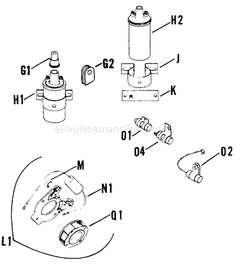 Page S Diagram and Parts List for  Kohler