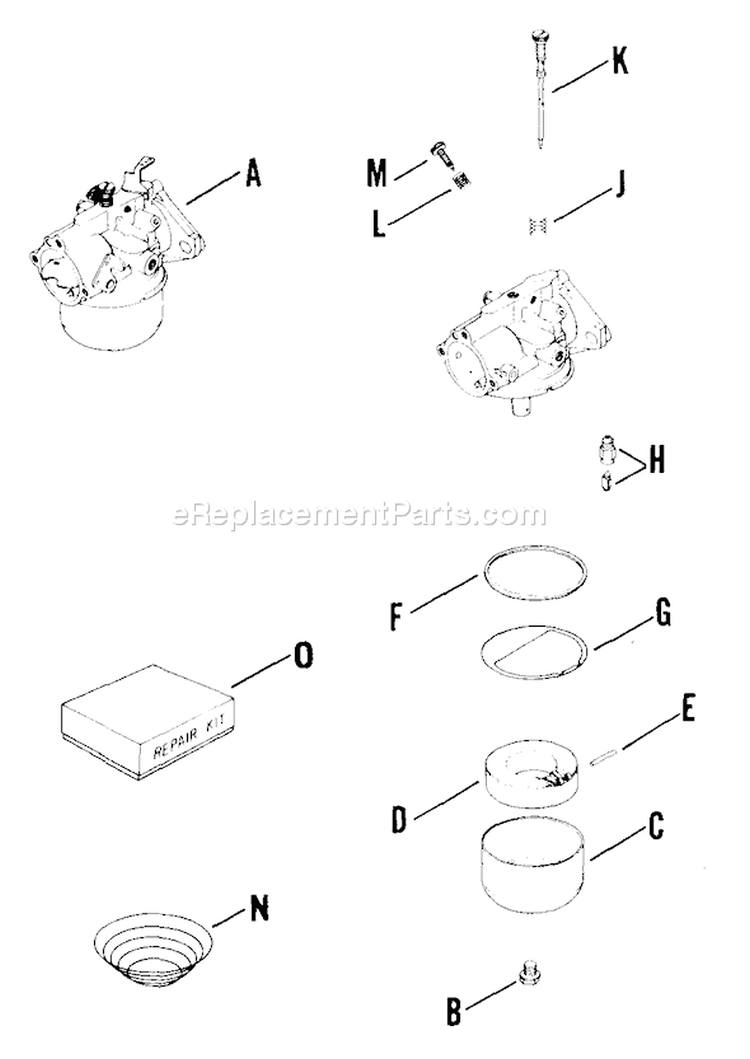 Page I Diagram and Parts List for  Kohler