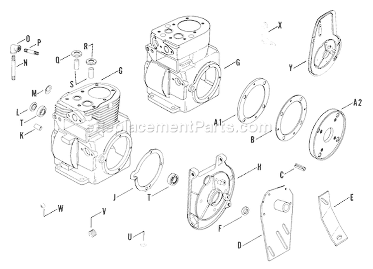 Page J Diagram and Parts List for  Kohler