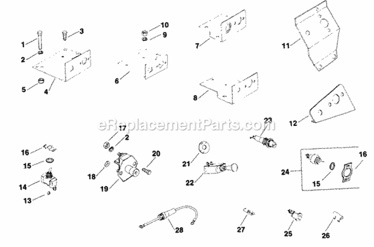 Page T Diagram and Parts List for  Kohler Generator