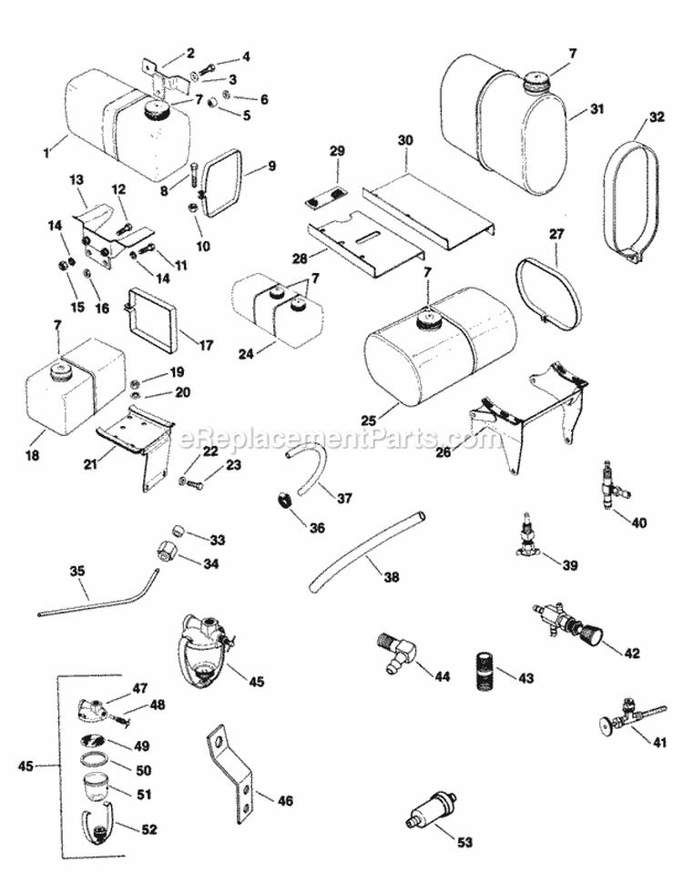 Page O Diagram and Parts List for  Kohler Generator
