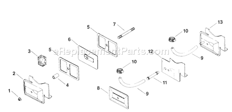 Page C Diagram and Parts List for  Kohler Engine