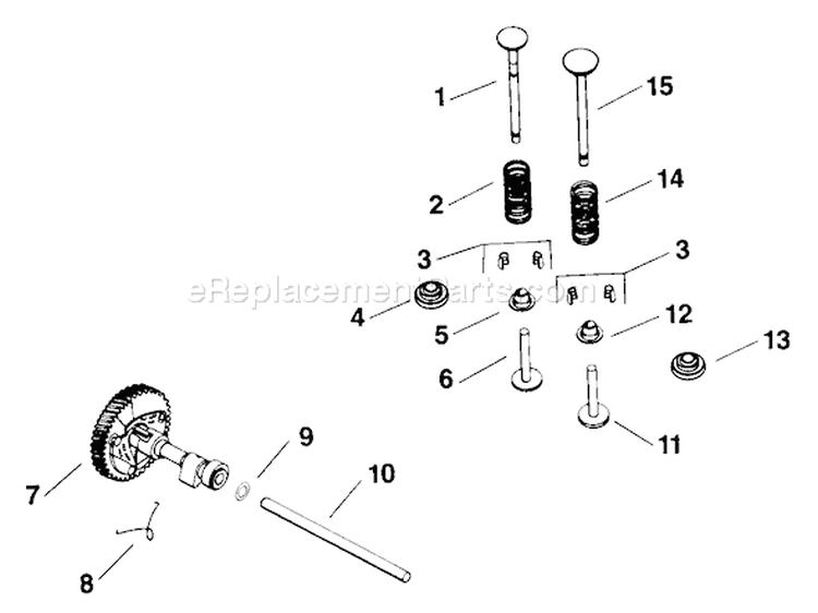 Page D Diagram and Parts List for  Kohler Engine