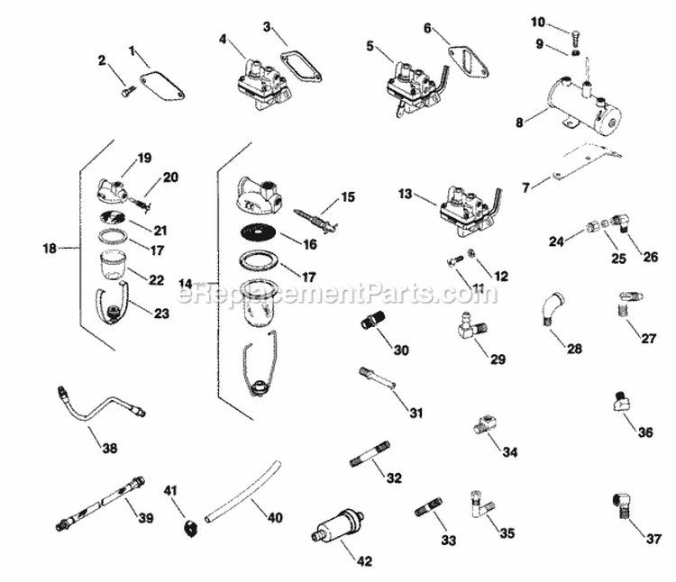 Page O Diagram and Parts List for  Kohler Generator