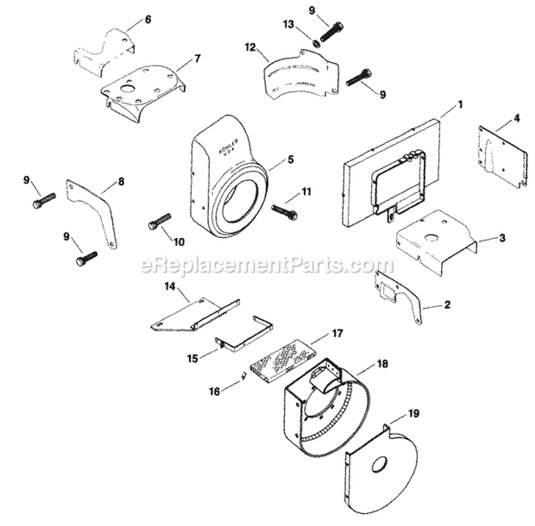 Page B Diagram and Parts List for  Kohler Generator