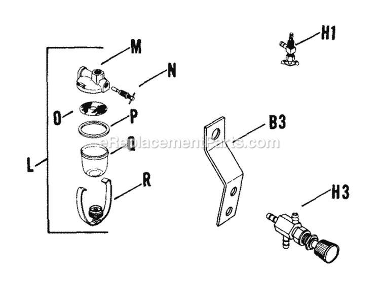 Page AA Diagram and Parts List for  Kohler Engine