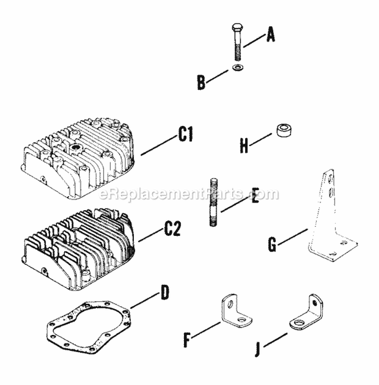 Page P Diagram and Parts List for  Kohler Engine