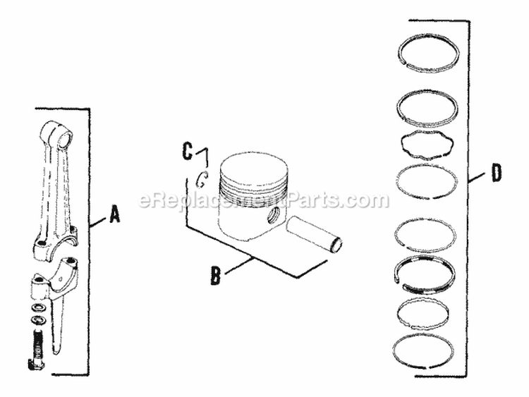 Page AA Diagram and Parts List for  Kohler Engine