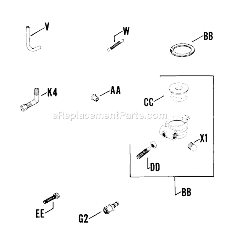 Page L Diagram and Parts List for  Kohler Generator