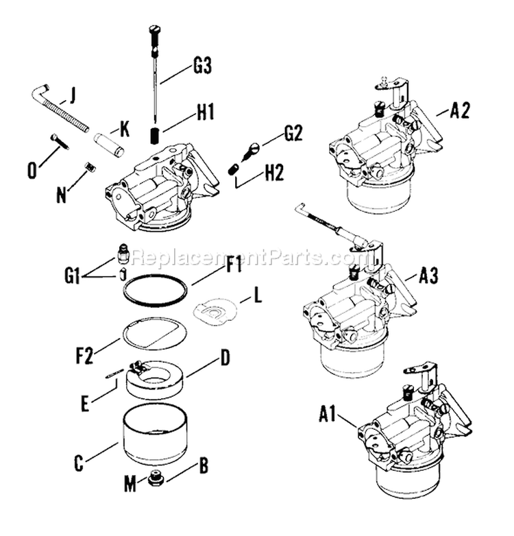 Page M Diagram and Parts List for  Kohler Generator