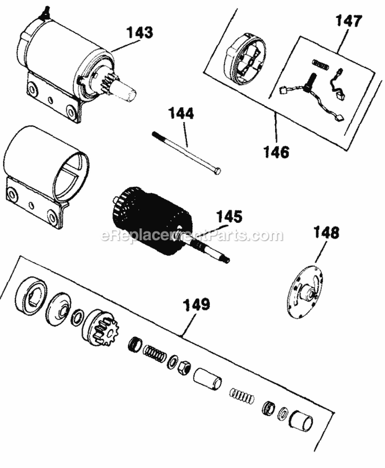 Page N Diagram and Parts List for  Kohler Engine