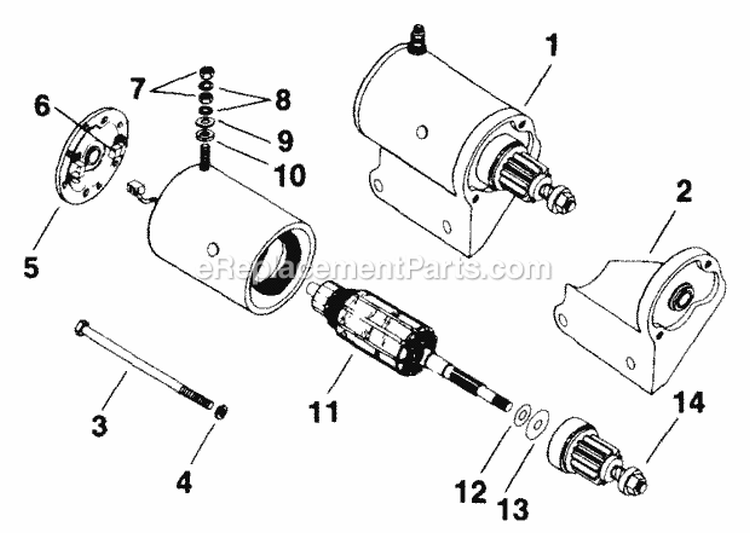 Page Q Diagram and Parts List for  Kohler Engine