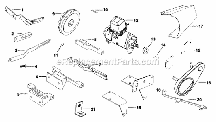 Page Q Diagram and Parts List for  Kohler Engine