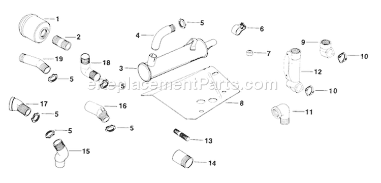 Page O Diagram and Parts List for  Kohler Generator