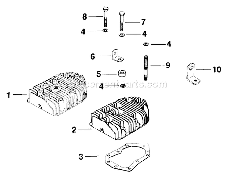 Page J Diagram and Parts List for  Kohler Engine