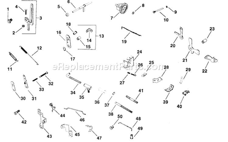 Page V Diagram and Parts List for  Kohler Engine