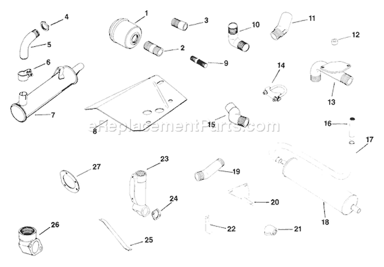 Page K Diagram and Parts List for  Kohler Generator