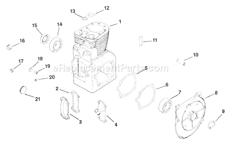Page F Diagram and Parts List for  Kohler Engine