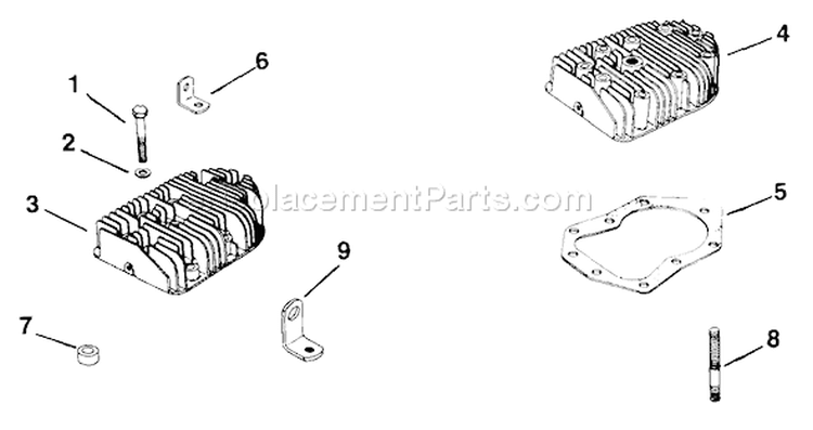 Page H Diagram and Parts List for  Kohler Engine