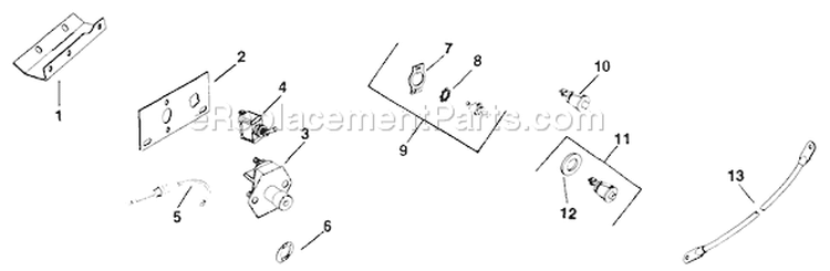 Page T Diagram and Parts List for  Kohler Engine