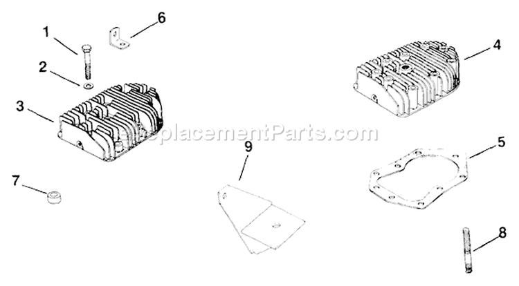 Page H Diagram and Parts List for  Kohler Engine