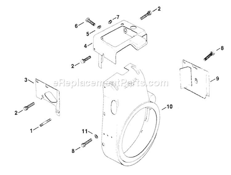Page B Diagram and Parts List for  Kohler Engine