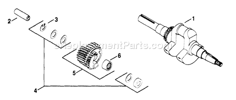 Page G Diagram and Parts List for  Kohler Engine