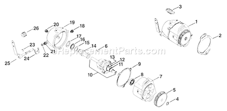 Page R Diagram and Parts List for  Kohler Engine