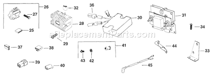 Page U Diagram and Parts List for  Kohler Engine