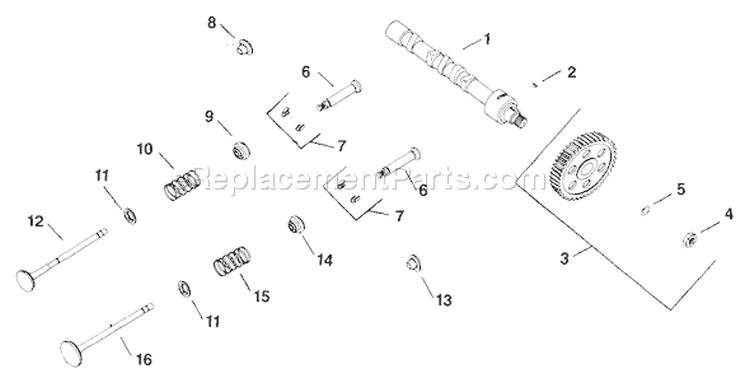 Page D Diagram and Parts List for  Kohler Engine