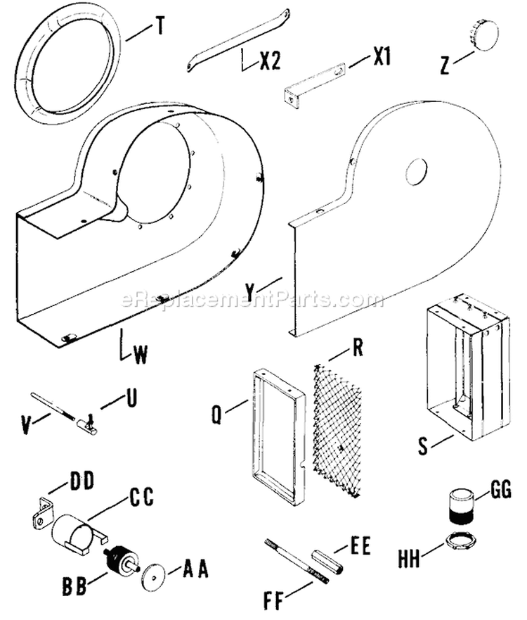 Page C Diagram and Parts List for  Kohler Engine