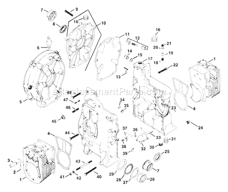 Page F Diagram and Parts List for II-24334 Kohler Engine