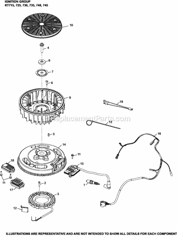 IgnitionCharging_Group_5-32-112_Kt Diagram and Parts List for  Kohler Engine