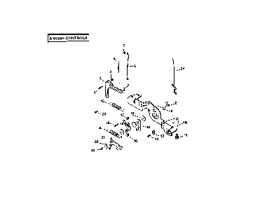 Part Location Diagram of 24126263-S Kohler Bracket, Control