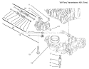 Center Case Diagram and Parts List for 9900001-9999999 - 1999 Kohler Lawn Tractor