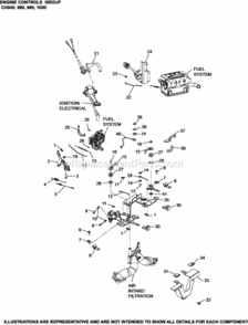 Engine_Controls_Group-9-62-58_Ch940-1000 Diagram and Parts List for  Kohler Engine