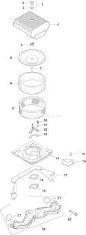 Page A Diagram and Parts List for  Kohler Engine