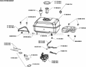 Part Location Diagram of 1709007-S Kohler Lever, Fuel Shutoff